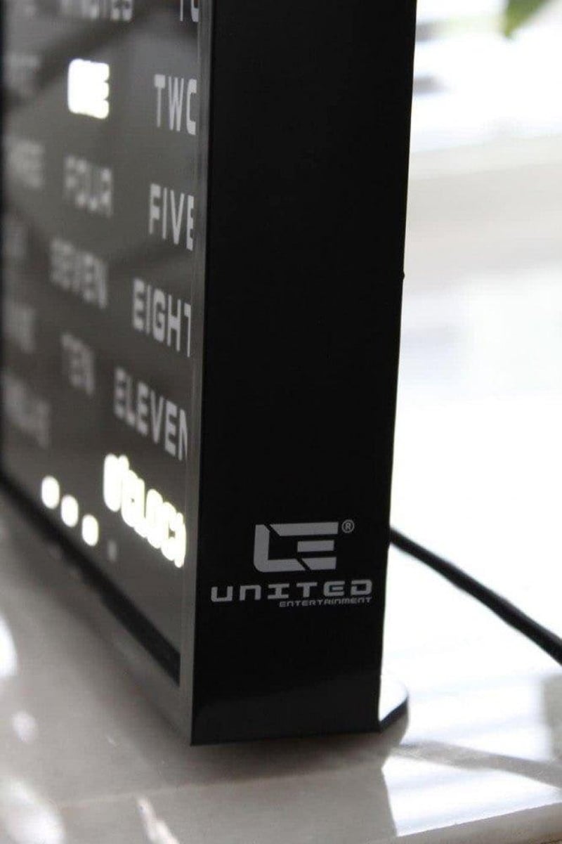 Újracsomagolt LED Design Óra Angol Szöveggel