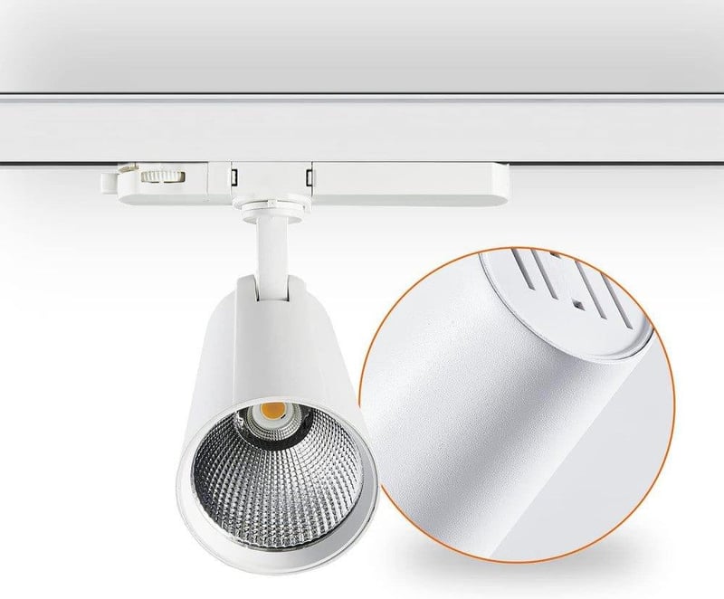 LED spotlámpa 30 W-os sínes spotlámpa 3 fázisú áramsínekhez 2800 lm Meleg fehér 3000 K