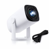 SOOMFON mini projektor 1080P Bluetooth s autofokusom, prijenosni, bijeli — — neispravan, za dijelove: ne uključuje se (stanje: vidi 2. sliku) 1