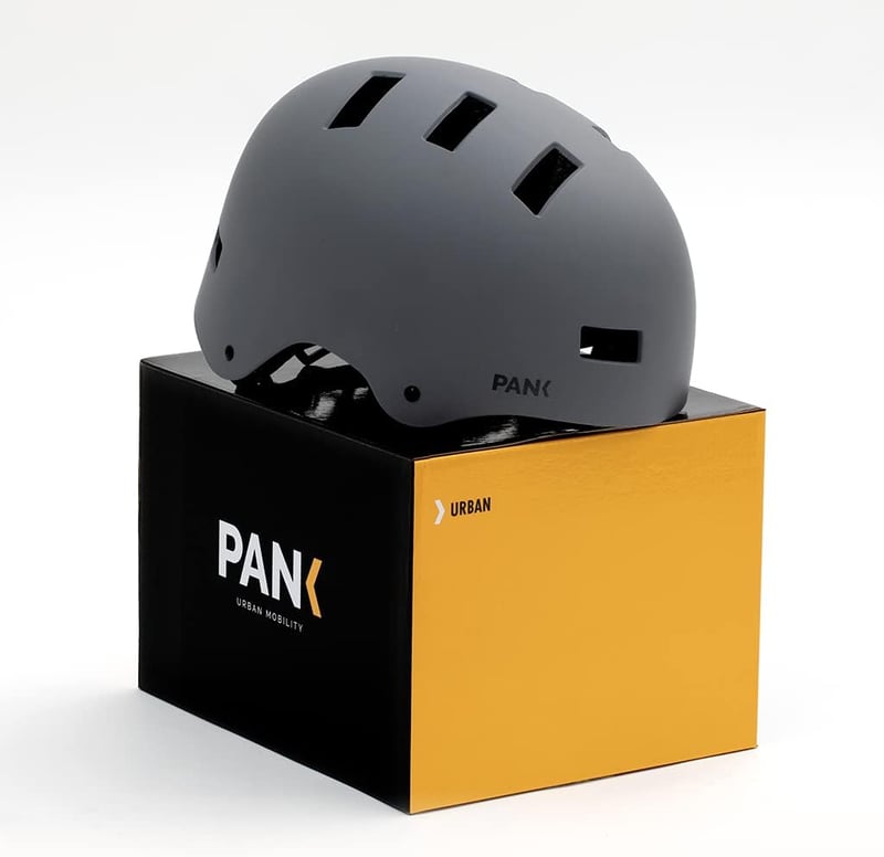 PANK Prémium Városi Kerékpársisak LED Világítással - Unisex BMX, E-Roller, Gördeszka, Görkorcsolya Védősisak