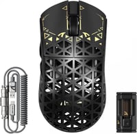 ATTACK SHARK R5 Ultra Szénszálas Gamer Egér, 39g Szuperkönnyű, 8000Hz Vezeték Nélküli, 42000 DPI, PAW3950MAX Szenzor, Bluetooth/2.4G/Vezeték 1