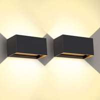 Kingwen 20W LED Kültéri-Beltéri Állítható Fekete Fali Lámpa IP65 Vízálló 1