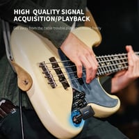 LEKATO 5.8GHz Vezeték Nélküli Gitár Rendszer Töltődobozzal - 4 Csatornás Adó-Vevő Szett Gitárhoz, Basszushoz és Elektromos Hangszerekhez 7