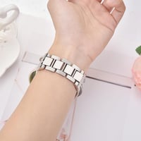 VISOOM Boho Gyöngyös Bőr Szíj Apple Watch 42mm/44mm/45mm/49mm Órához - Női Divatos Kétrétegű Karkötő Series 10/9/8/7/SE Kompatibilis 6