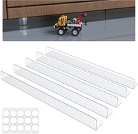 NOPWOK 5 db Bútor Alatti Térkitöltő - 40 cm Állítható PVC Blokkoló Kanapé és Ágy Alá - Átlátszó Réskitöltő Játékok, Kisállatok Ellen Erős Ra 1