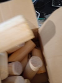 GOLDGE Kubb igra s brojevima (viking šah) – drvena društvena igra na otvorenom — zelene mrlje od trave na dnu (stanje: vidi 2. sliku) 3