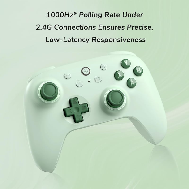 8bitdo Ultimate 2C Vezeték Nélküli Kontroller PC és Android Eszközökhöz - 1000 Hz-es Válaszidő, Hall-Effekt Joystick, Programozható Gombok, 