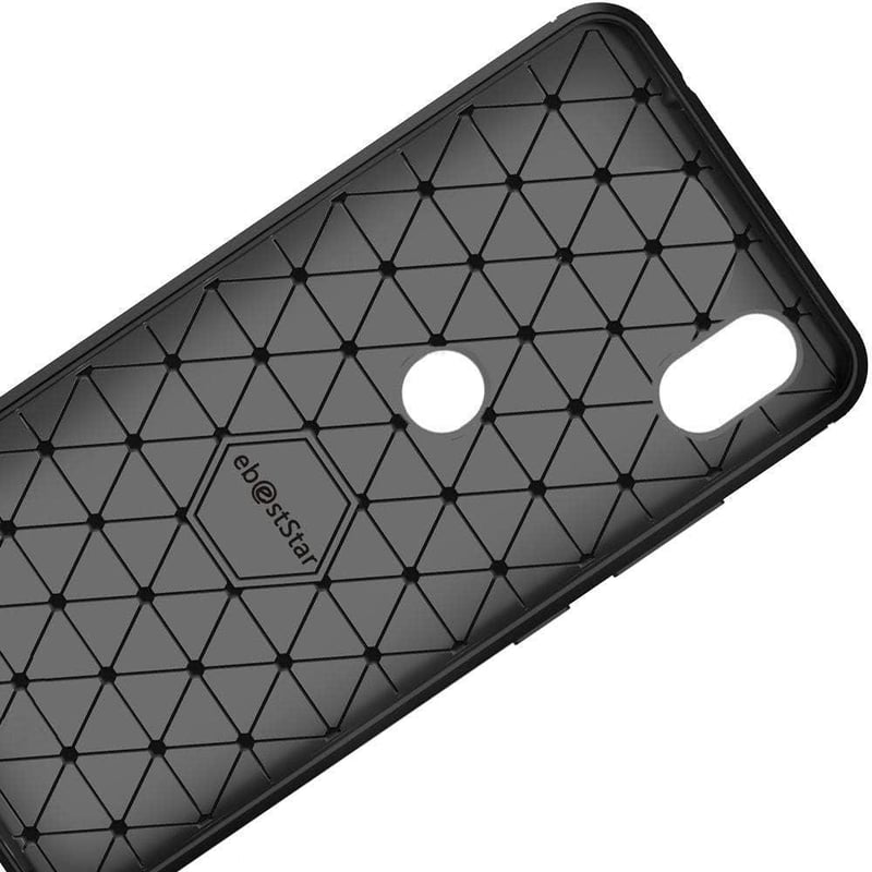 Wiko View 2 Karbon Mintás Fekete TPU Tok + Üvegfólia