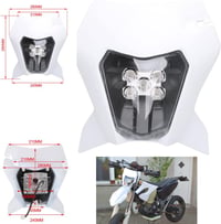 Faro One LED Pro Motoros Első Fényszóró KTM EXC EXCF SX SXF XC XCF XCW XCFW Modellekhez 125-530 Köbcentiméter Fehér Színben 2