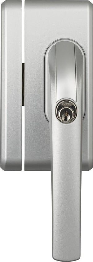 ABUS FO400A Brava za prozor, Srebrna aluminijsko-plastična sigurnosna brava s alarmom, 2 ključa, Zaštita od provale za vaš dom