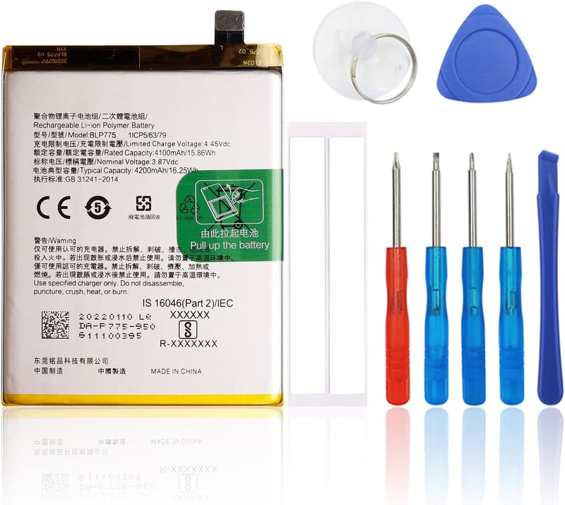 Realme X50 5G akkumulátor cserecsomag szerszámkészlettel - SwarKing