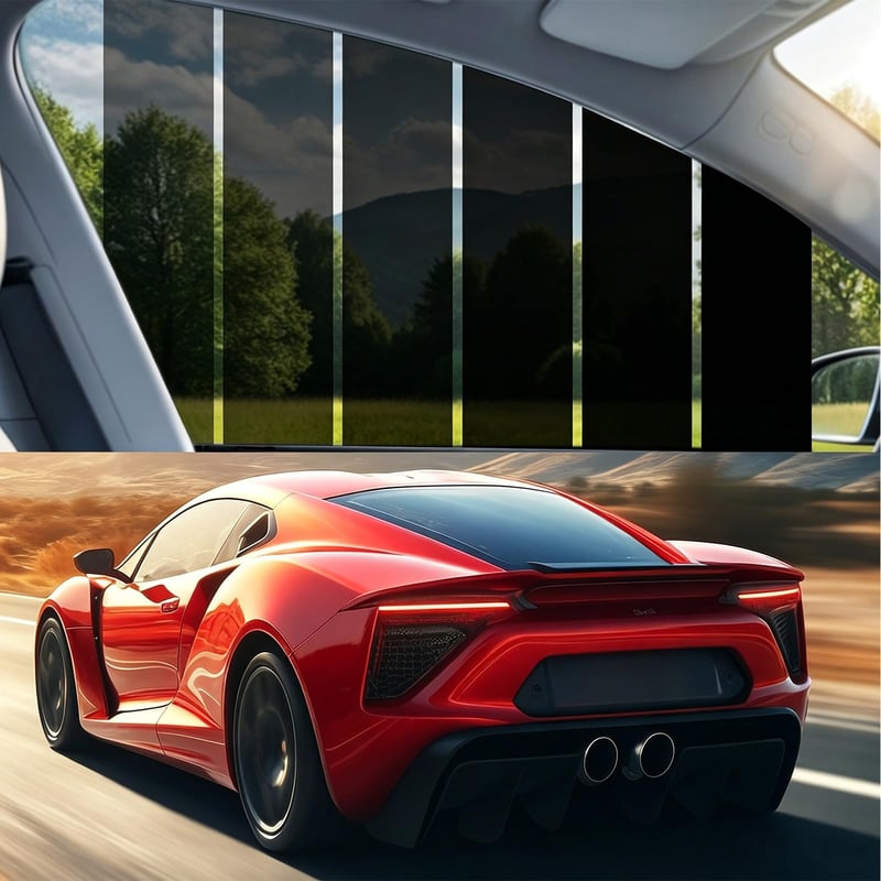 Bcuuozeeing Automobilová tónovacia fólia 75 cm x 3 m, 35 % VLT, samolepiaca, UV a IR ochrana, ochrana pred teplom a odleskami, fólia na okná odolná proti poškriabaniu pre autá, dodávky a nákladné vozidlá