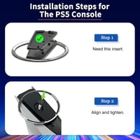BD-Herego PS5 Slim függőleges állvány, ABS rozsdamentes acél, hűtéssel 4