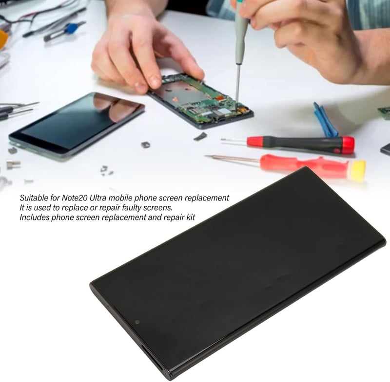 Sxhlseller Galaxy Note 20 Ultra OLED Kijelző Érintőpanellel - Teljes Kerettel és Ujjlenyomat Funkcióval, Teljesen Összeszerelt Telefon Digit