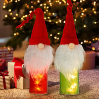 Elemes LED Üvegdísz Karácsonyfára Időzítővel 1