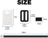 Poweka Medence Szolártakaró Rögzítő Készlet - 10 Univerzális Pánt, 10 Rögzítőlap és 10 Csat - Nylon Anyagból, 8-16 mm Takarókhoz 2