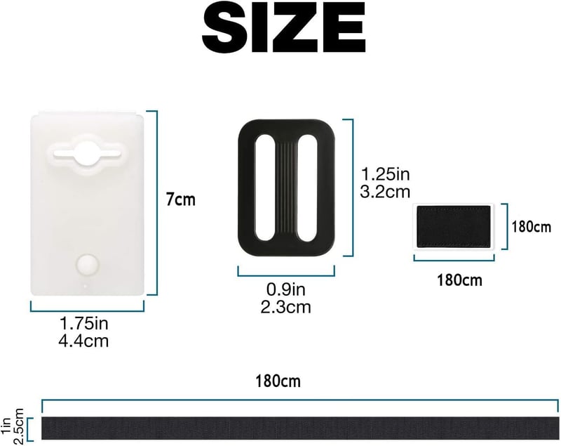 Poweka Medence Szolártakaró Rögzítő Készlet - 10 Univerzális Pánt, 10 Rögzítőlap és 10 Csat - Nylon Anyagból, 8-16 mm Takarókhoz
