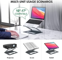 Állítható magasságú és dönthető Minthouz laptopállvány 10-17" MacBook, Dell, Lenovo laptopokhoz 7