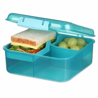 Sistema Bento Box Ocean Bound kutija za ručak od reciklirane plastike s pretincima, 1,25 L — nedostaje posuda za voće (stanje: vidi 2. sliku) 1