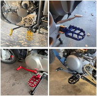 JFG RACING Univerzális Alumínium Lábtartó Motorkerékpárhoz - Kék Színű Dirt Bike Pedál, Könnyű Szerelés 2