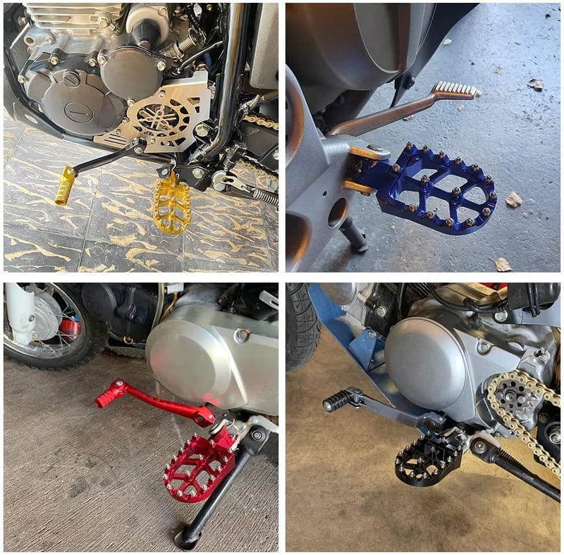 JFG RACING Univerzális Alumínium Lábtartó Motorkerékpárhoz - Kék Színű Dirt Bike Pedál, Könnyű Szerelés