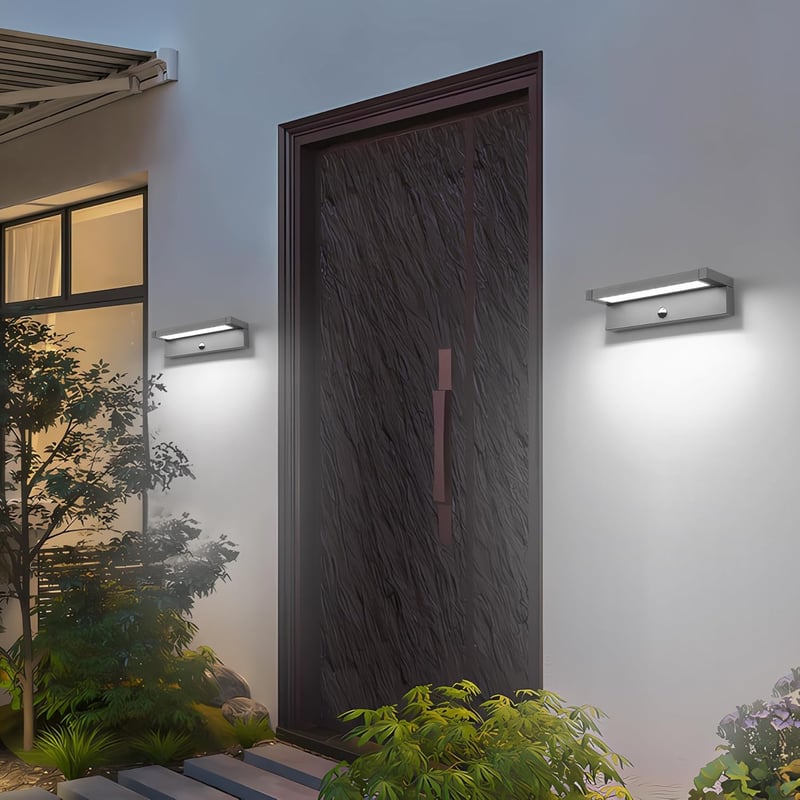 KUKAK 36W LED Kültéri Fali Lámpa Mozgásérzékelővel - 350° Forgatható Panel, IP65 Vízálló, 6500K Hideg Fehér, Kert, Terasz, Bejárat Világítás