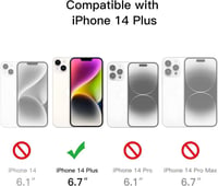 iPhone 14 Plus Ultravékony Fekete Szilikon Védőtok 6,7" 2