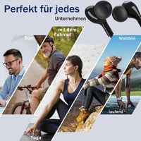 USB C Fülhallgató Mikrofonnal - Vezetékes Headset Hangerőszabályzóval Samsung Galaxy S24/S23/S22, iPhone 15/16 Pro Max és iPad 10 Készülékek 6