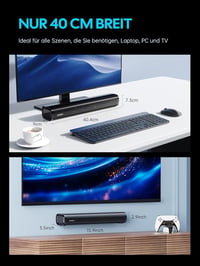 MEVOSTO 60W Mini Soundbar TV-hez és PC-hez - 2.1 Beépített Mélynyomó, BT5.4, USB/Optikai/AUX Csatlakozás, 3 EQ Mód, Játékkonzolokkal Kompati 4