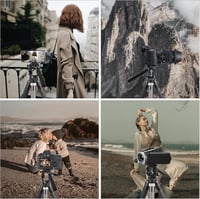 EVUMO Mini Állványfej - Dupla Panoráma 360° Kameraállvány Videófej, 250g Fluid Fej, Arca-Swiss Kompatibilis, DSLR/Kamera/Telefon, 4kg Teherb 8