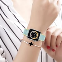 Apple Watch Zöld-Sárga Nylon Szíj 38-41mm Okosórához 6