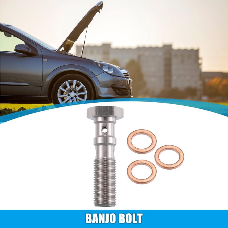 Autohaux M10x1.25 Turbó Fékvezeték Csavar Dupla Banjo Csavar 39mm