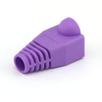 CAT5E CAT6 RJ45 Ethernet kábel védőgumi - lila (100 db) 2