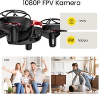 Holy Stone HS420 Mini Drón Beépített Kamerával - WiFi Élő Közvetítés, 3 Akkumulátor, Hosszú Repülési Idő, Pályakövetés, Mozgásérzékelés, Mag 3