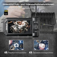 DPduct 10m Kettős Lencsés Endoszkóp Kamera 5.0" IPS Kijelzővel - 7.9mm IP67 Vízálló Ipari Vizsgálókamera 8+1 Állítható LED Világítással 3