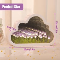 luolety LED Tükrös Felhő Lámpa 20 Tulipánnal - Lila Asztali Éjjeli Fény, Kézműves Dekoráció Hálószobába, DIY Ajándék Pároknak

AI: I've crea 2