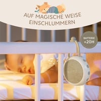 Sweety Fox Fehérzaj Készülék Babáknak - Altatógép 15 Hangeffektussal, Éjszakai Fénnyel, USB Tölthető Altató Segédeszköz Újszülötteknek 3