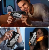 Samsung Galaxy S23 mágneses tok - 360° védelem, edzett üveg, fém keret (fekete) 7