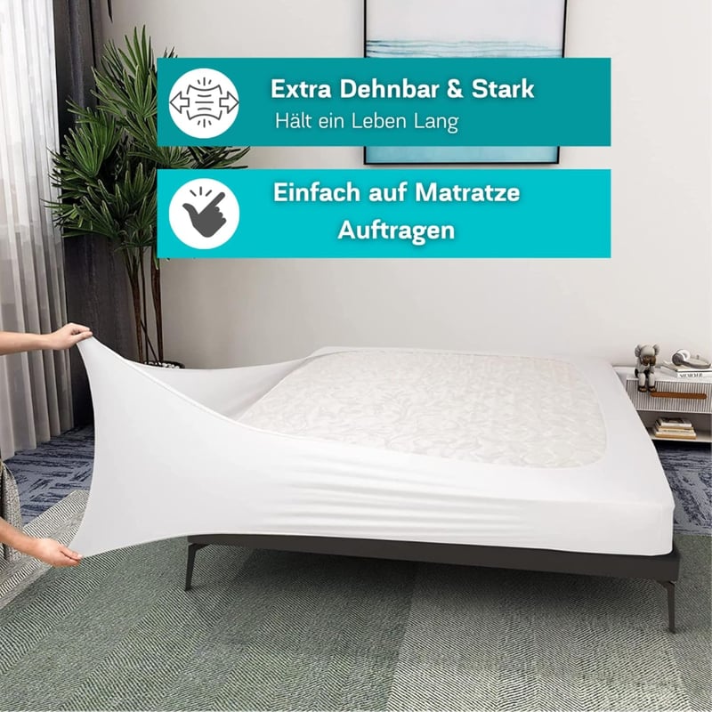 Boxspring lepedő 200x220 cm, 32 cm-es magas matracra, 100% pamut