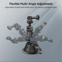 GoPro és DJI kamera rögzítő dupla tapadókorongos autós szélvédőtartó - SMALLRIG 4193 4