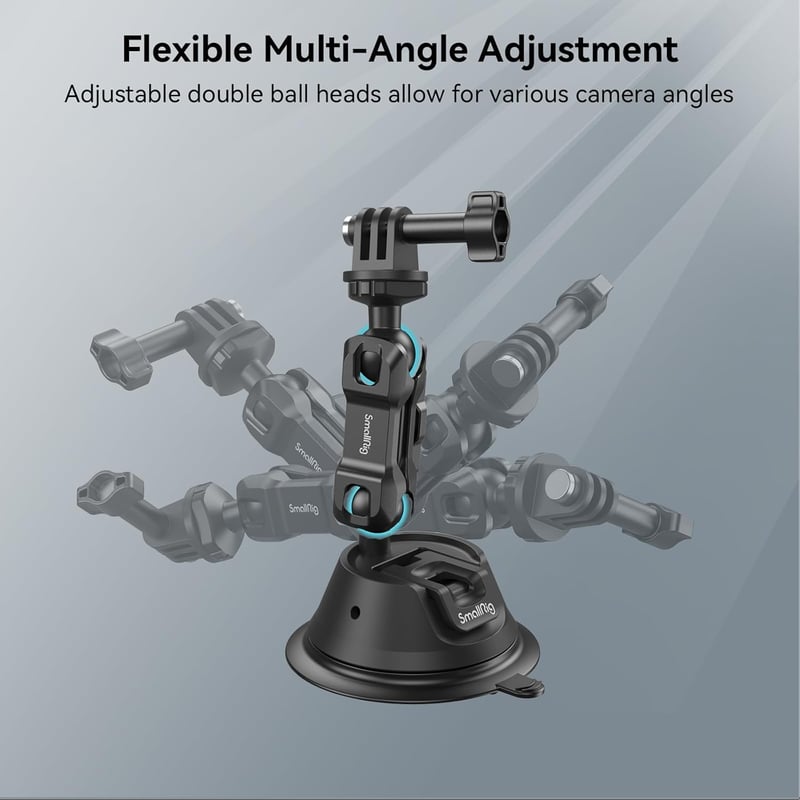 GoPro és DJI kamera rögzítő dupla tapadókorongos autós szélvédőtartó - SMALLRIG 4193