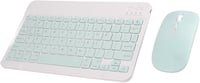Yunseity 10"-es ultravékony Bluetooth billentyűzet és egér szett tabletekhez - Zöld 1