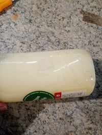 Valcová sviečka Rayher, krémová, výška 25 cm, priemer 8 cm — Sviečka je na boku pretlačená (stav: pozri 2. obrázok) 2