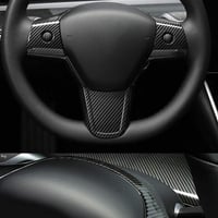 Tesla Model 3 Y kormányvédő keret - Fekete szénacél, 2017-2020 modellekhez 2