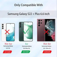 Samsung Galaxy S22 Plus védőtok - Ütésálló, sötétkék szilikon, mikroszálas béléssel 2
