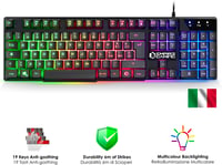 EMPIRE GAMING MK800 3-in-1 Gamer Szett - RGB Billentyűzet 19 Anti-Ghosting Gombbal, Ergonomikus RGB Egér 2400 DPI, Egérpad - PC PS4 PS5 Xbox 2