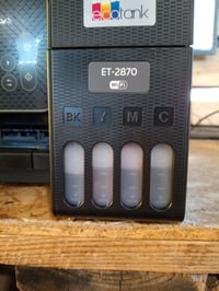 Imprimantă multifuncțională Epson EcoTank ET-2870 A4 cu rezervor de cerneală, Wi-Fi, copiere, scanare, LCD — produs utilizat (stare: vezi a 2-a imagine) 3