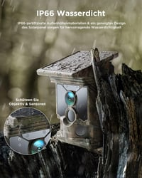 CEYOMUR 4K 30fps WiFi vadkamera, 46MP, 120° érzékelés, éjjellátó, IP66 8