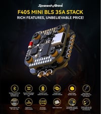 SpeedyBee F405 Mini repülésvezérlő stack: Bluetooth, 35A ESC, 20x20mm, 3-6S 7