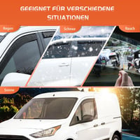 Ford Transit szélterelő, 2 db-os fekete ablakszegély készlet 2014-2023 modellekhez 4